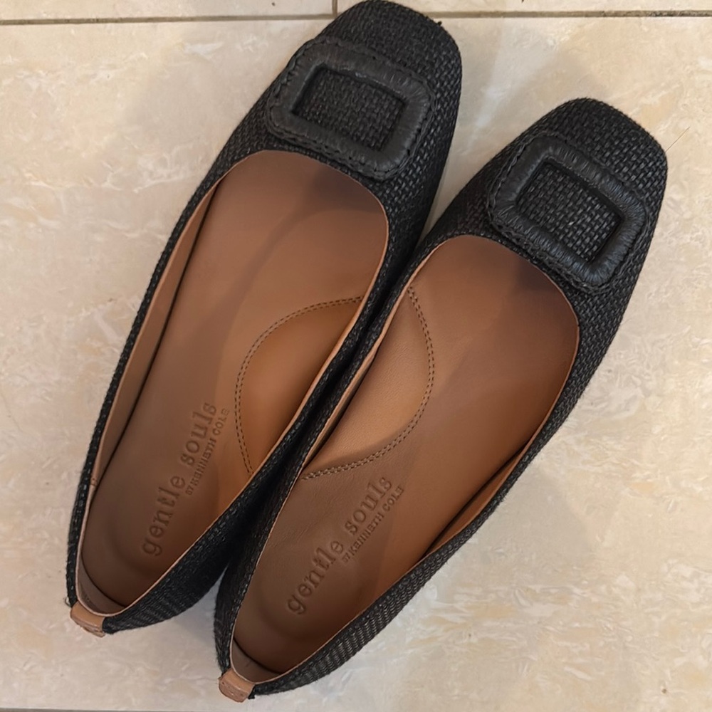 Gentle Souls Black Flats